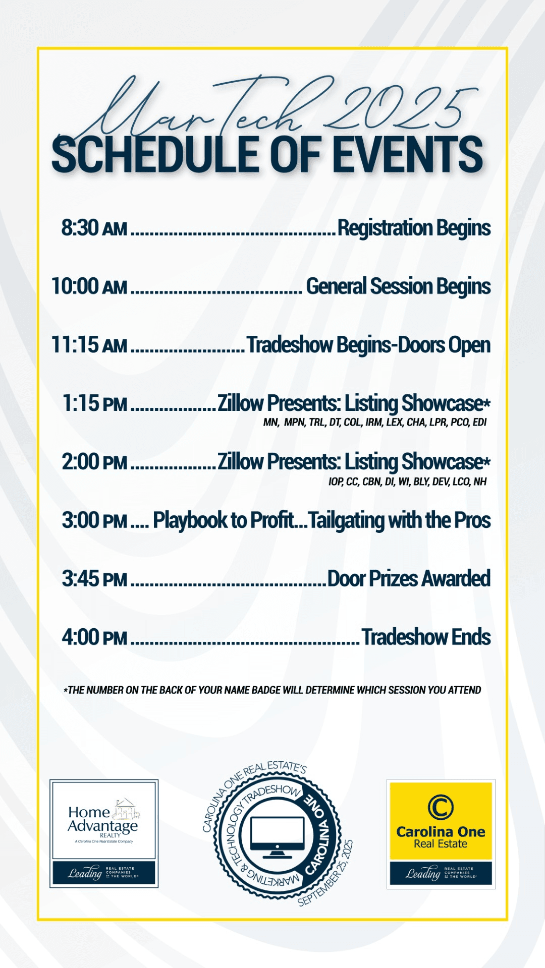 Event Schedule Display